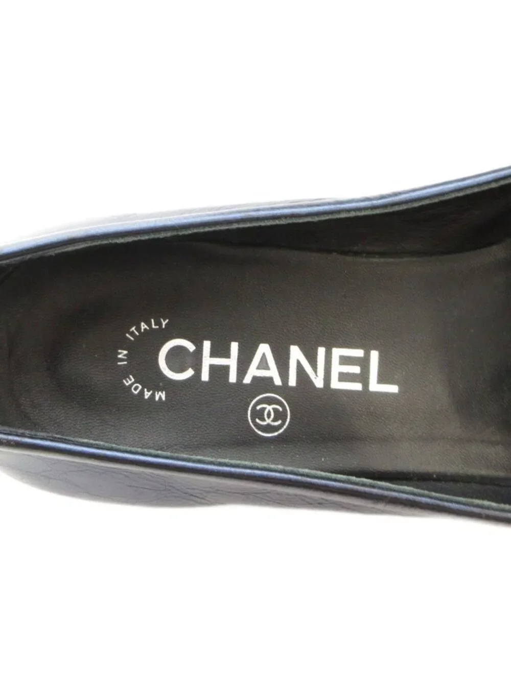Chanel name loafers